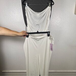 Wild Fable Women’s White Mesh Top and Pants Size XL